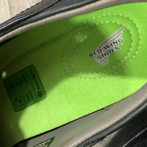 Red Wing Shoes Cross Lite Safety Toe Slip-on Work Black Leather Shoe size 11.5 - Picture 3 of 13